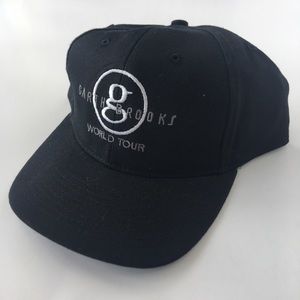 Vintage Garth Brooks World Tour Black Strapback